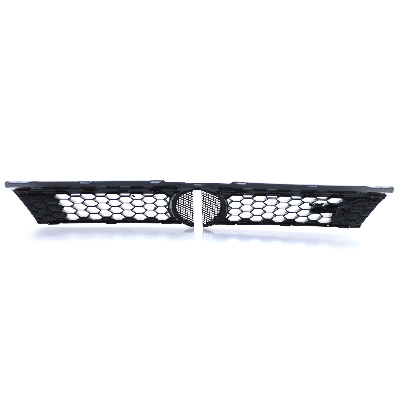 Autogrille - VW Polo 6R 6C 09-17 - Zwart Glanzend - Rode Sierstrepen GTI