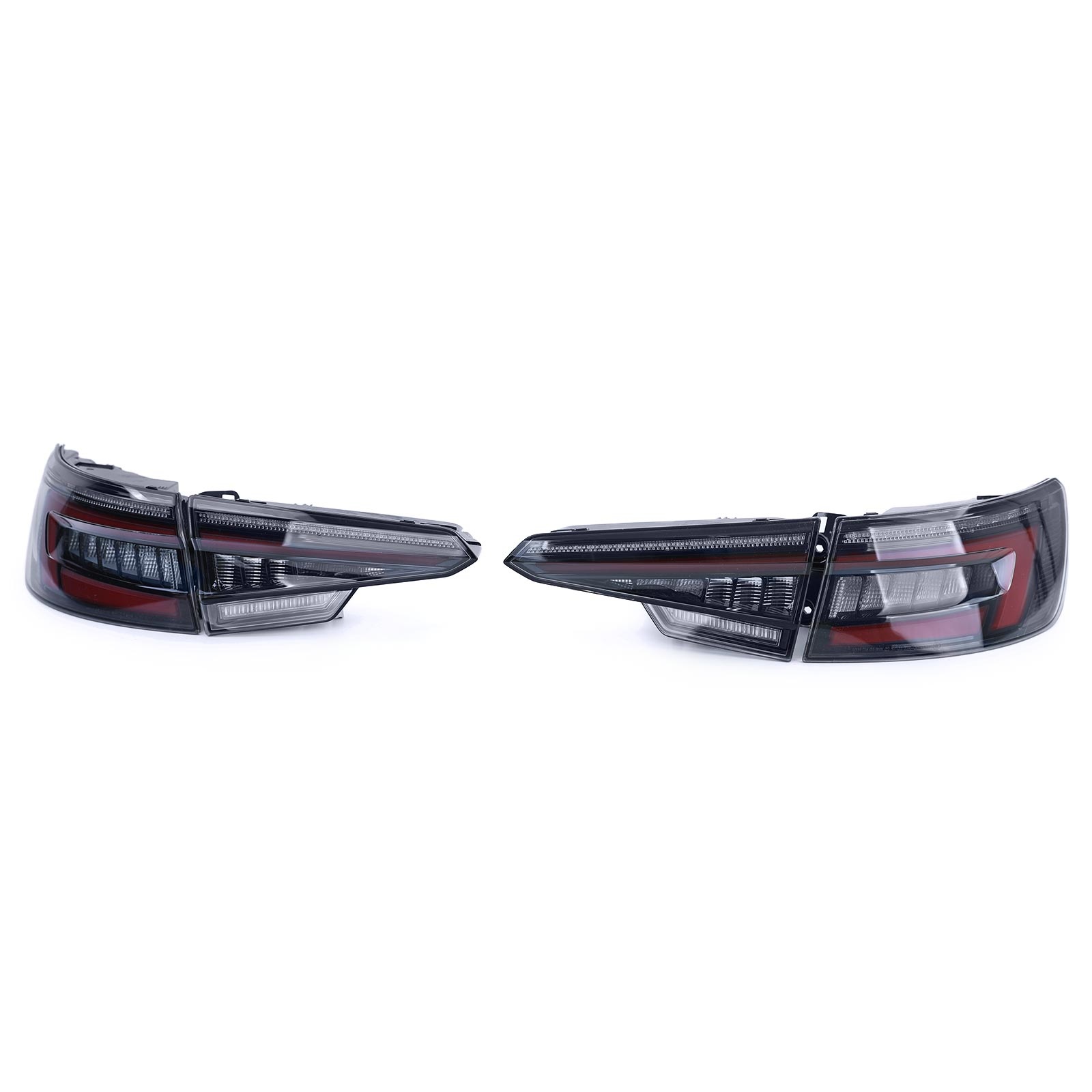 Achterlichten - Audi A4 S4 B9 - Hella LED - zwart rook