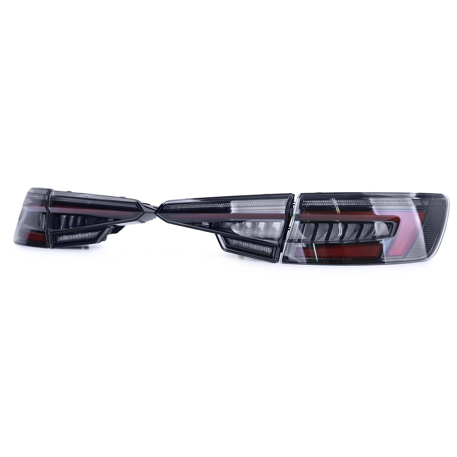 Achterlichten - Audi A4 S4 B9 - Hella LED - zwart rook
