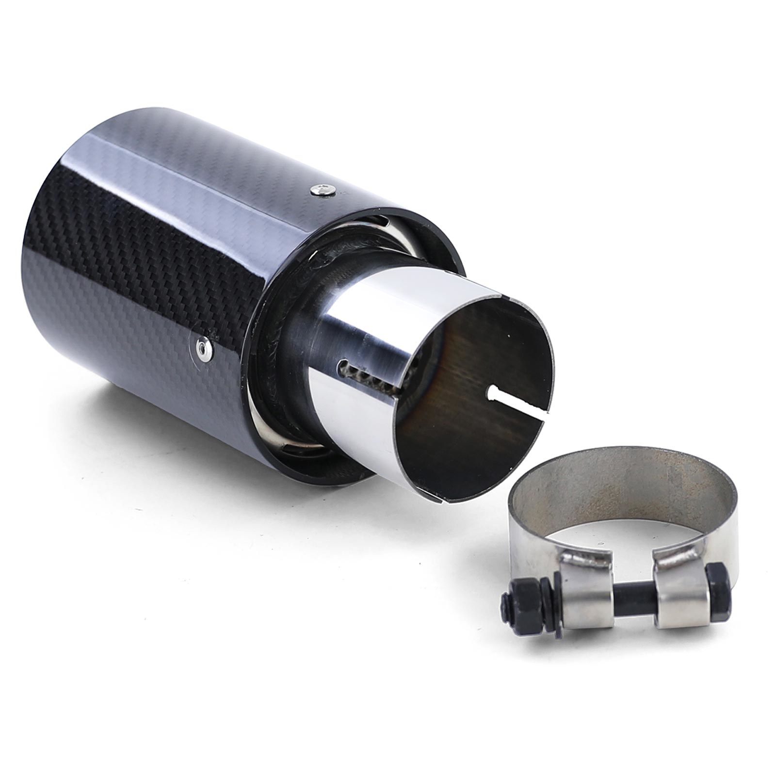 Uitlaatsierstuk - BMW 1 Serie E81 E82 E87 E88 - Sport Carbon Zwart - 90x180x64 mm