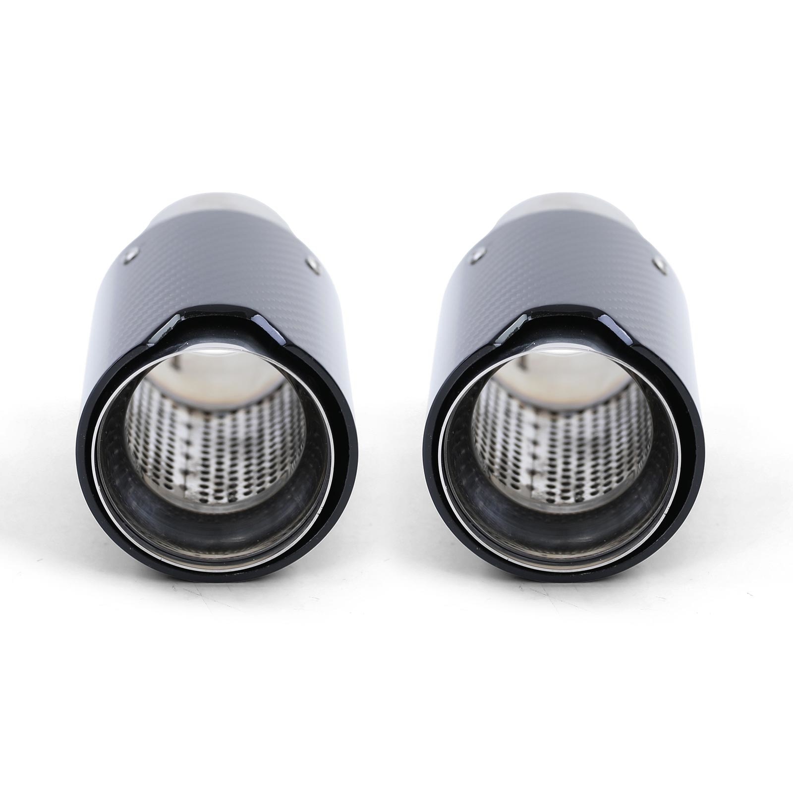 Uitlaatsierstuk geschikt voor BMW 6 Serie F12 F13 '11+ - Sport Carbon Zwart - Ø 60-64mm, 2 stuks