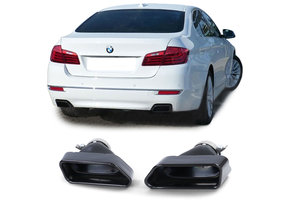 Uitlaat eindpijp - BMW F10 F11 535i 535d - V8 550 sportoptiek - zwart glans