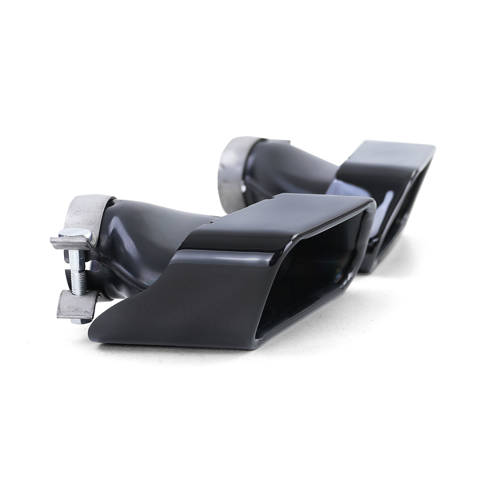 Uitlaat eindpijp geschikt voor BMW F10 F11 535i 535d - V8 550 sportoptiek - zwart glans