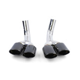 Uitlaat eindpijp geschikt voor Mercedes G-klasse W463 G500 G55 - RVS zwart - Sport optiek