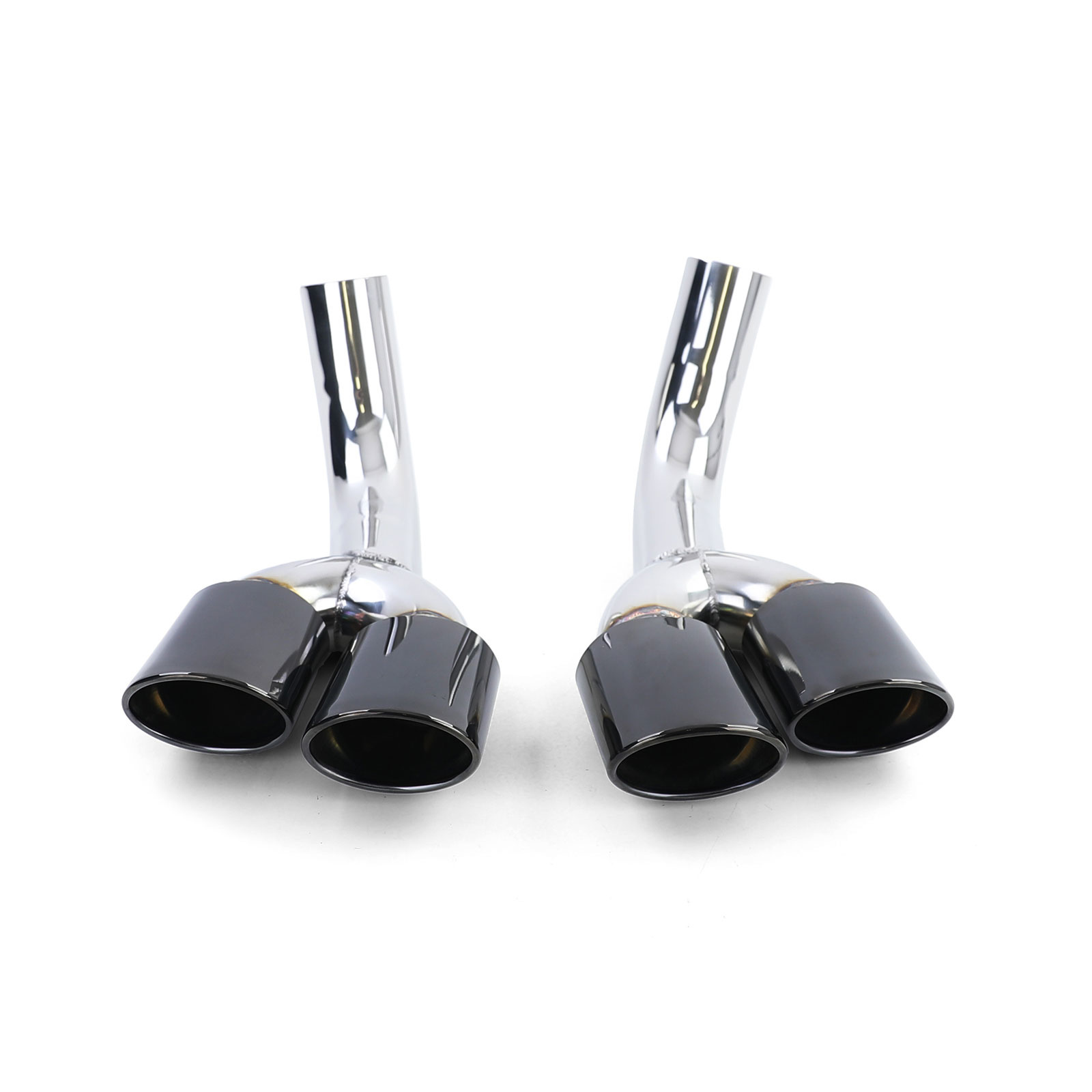 Uitlaat eindpijp geschikt voor Mercedes G-klasse W463 G500 G55 - RVS zwart - Sport optiek