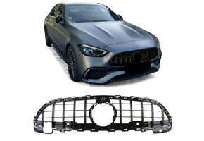 Autogrille - Mercedes C-klasse W206 S206 - Sportief - Zwart glans