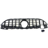 Autogrille geschikt voor Mercedes C-klasse W206 S206 - Sportief - Zwart glans