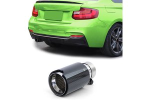 Uitlaat eindpijp - BMW 2 serie F22 F23 - Sport optiek - Carbon zwart