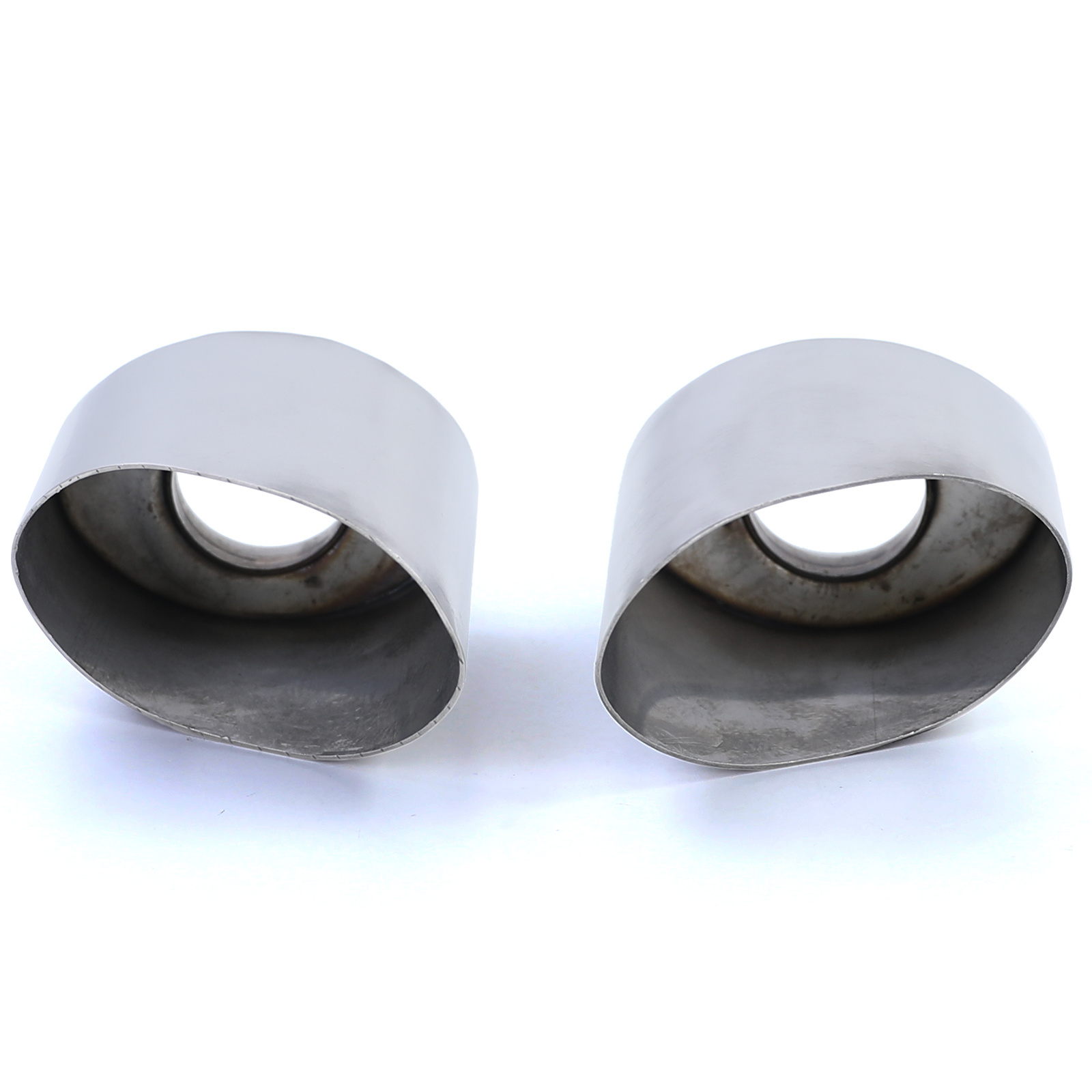 Uitlaatpijp geschikt voor Porsche 911 993 C2 C4 93-97 - RVS gepolijst - Schuin, ovale opening