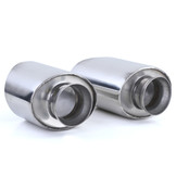 Uitlaatpijp - Porsche 911 993 C2 C4 93-97 - RVS gepolijst - Schuin, ovale opening