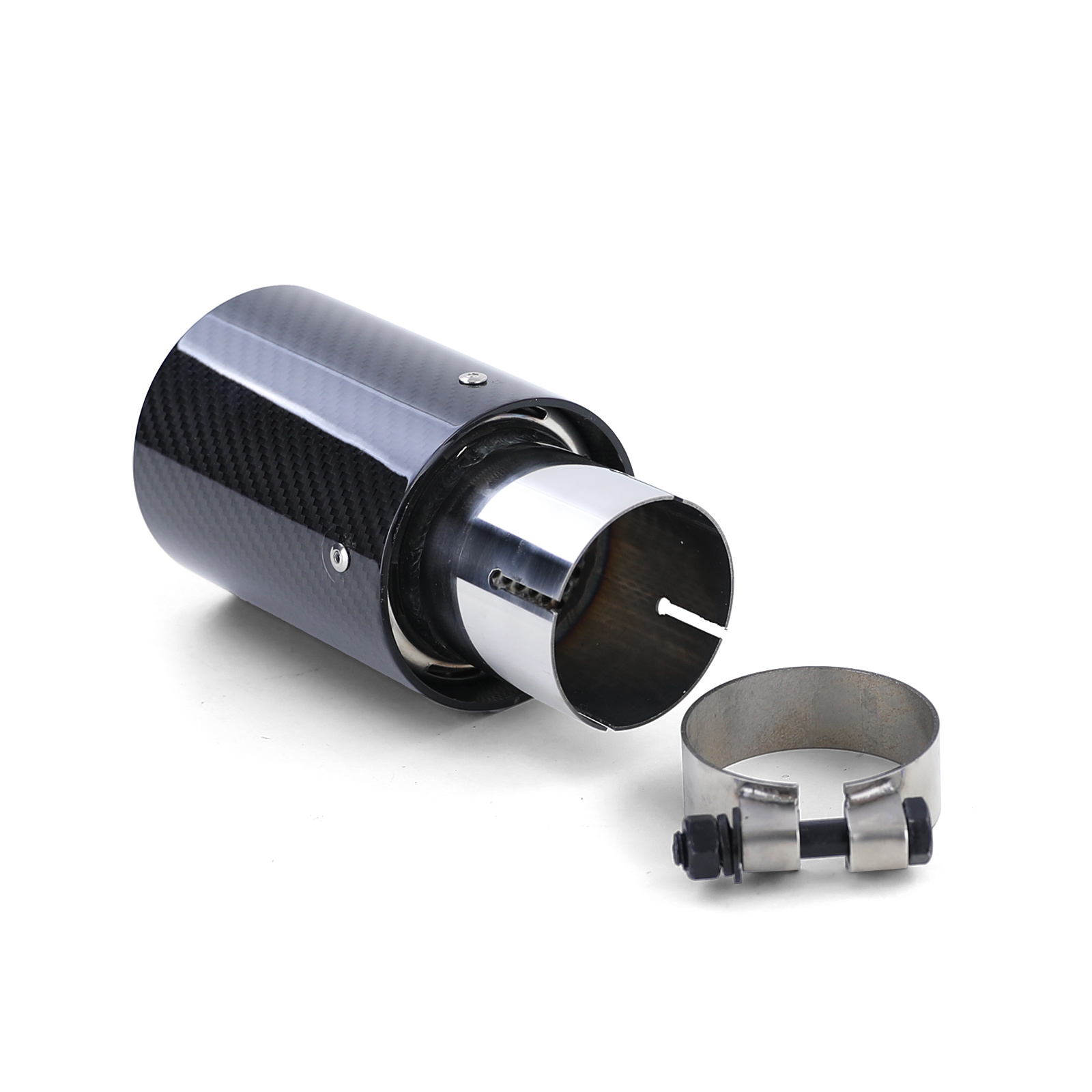 Uitlaat eindpijp - BMW 6 Serie F12 F13 vanaf 11 - Sport Carbon Zwart - 90mm