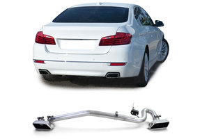 Uitlaat eindpijp - BMW F10 F11 520-530 2010-2017 - Rechthoekige uitlaatpijp - RVS - 550 Sport Look