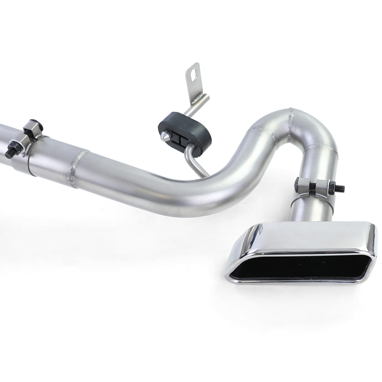 Uitlaat eindpijp geschikt voor BMW F10 F11 520-530 2010-2017 - Rechthoekige uitlaatpijp - RVS - 550 Sport Look