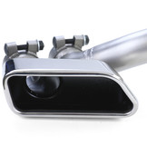Uitlaat eindpijp geschikt voor BMW F10 F11 520-530 2010-2017 - Rechthoekige uitlaatpijp - RVS - 550 Sport Look
