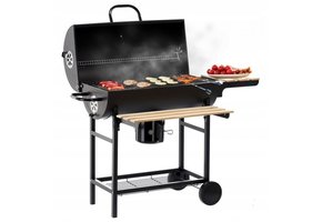 Garden Line - BBQ - grill - met thermometer - 74x39 cm - zwart