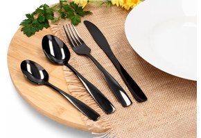 Cook Line - bestekset - 24 delig - zwart