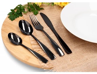 Cook Line - bestekset - 24 delig - zwart