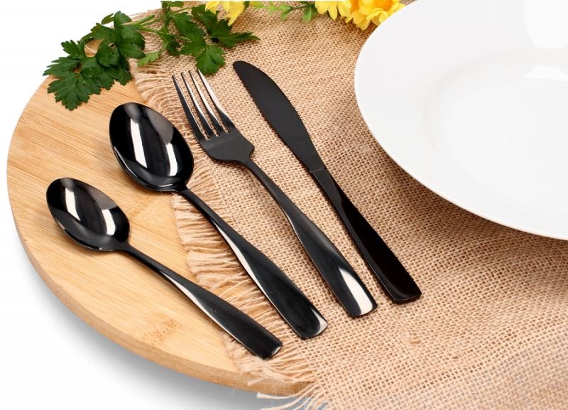 Cook Line - bestekset - 24 delig - zwart