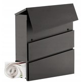 Garden line - brievenbus - antraciet - 37x37x10,5 cm