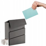 Garden line - brievenbus - antraciet - 37x37x10,5 cm