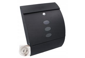 Garden line - brievenbus - antraciet - 40x30x12 cm