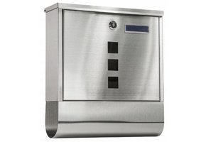 Garden line - brievenbus - zilver - 33x30x10 cm