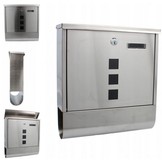 Garden line - brievenbus - zilver - 33x30x10 cm