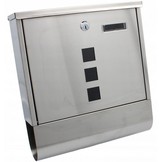 Garden line - brievenbus - zilver - 33x30x10 cm