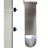 Garden line - brievenbus - zilver - 33x30x10 cm