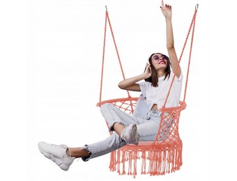 Garden Line - hangstoel - 120x 60-80 cm - roze