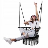 Garden Line - hangstoel - 120x 60-80 cm - zwart