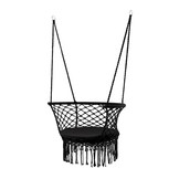 Garden Line - hangstoel - 120x 60-80 cm - zwart