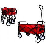 Garden Line - bolderkar - opvouwbaar - 90x54 cm - rood