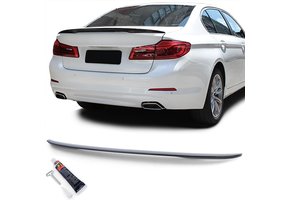 Achterspoiler - BMW G30 G38 F90 - Glanzend zwart - Inclusief Elch Pro P1 lijm