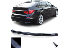Achterspoiler - BMW 5 Serie F07 GT 09-13 - ZWART GLANS - Incl. Elch Pro P1 lijm