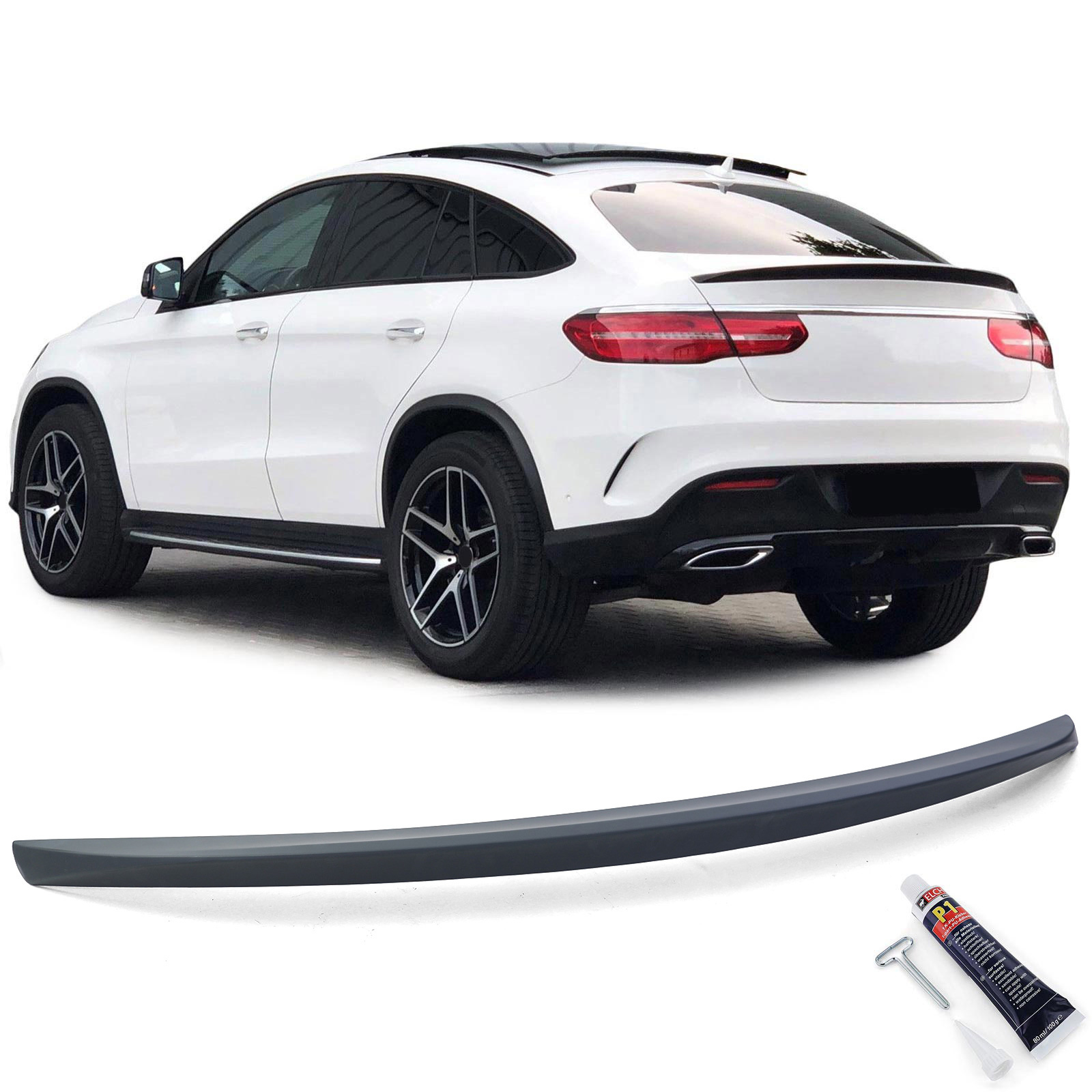 Achterspoiler - Mercedes GLE Coupe C292 15-19 - Sport-optiek - Zwart mat
