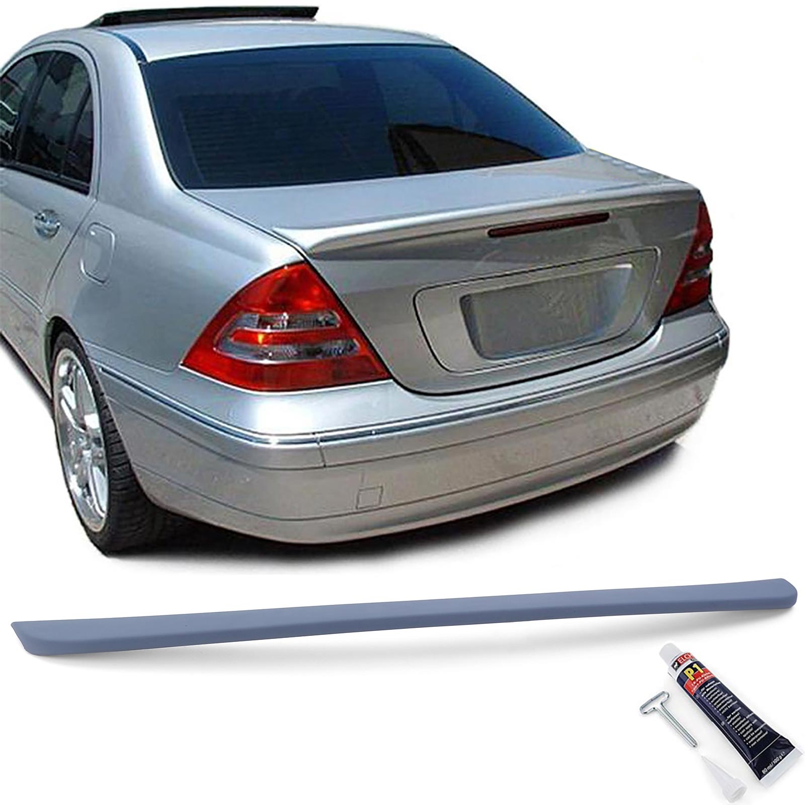 Achterspoiler - Mercedes C W203 00-07 - Sport optiek - Hoogwaardig kunststof