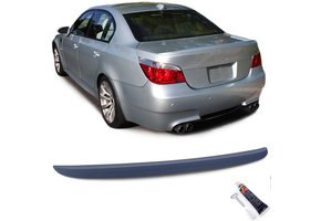 Achterspoiler geschikt voor BMW 5 Serie E60 Sedan - Sport optiek - Incl. Elch Pro P1 lijm