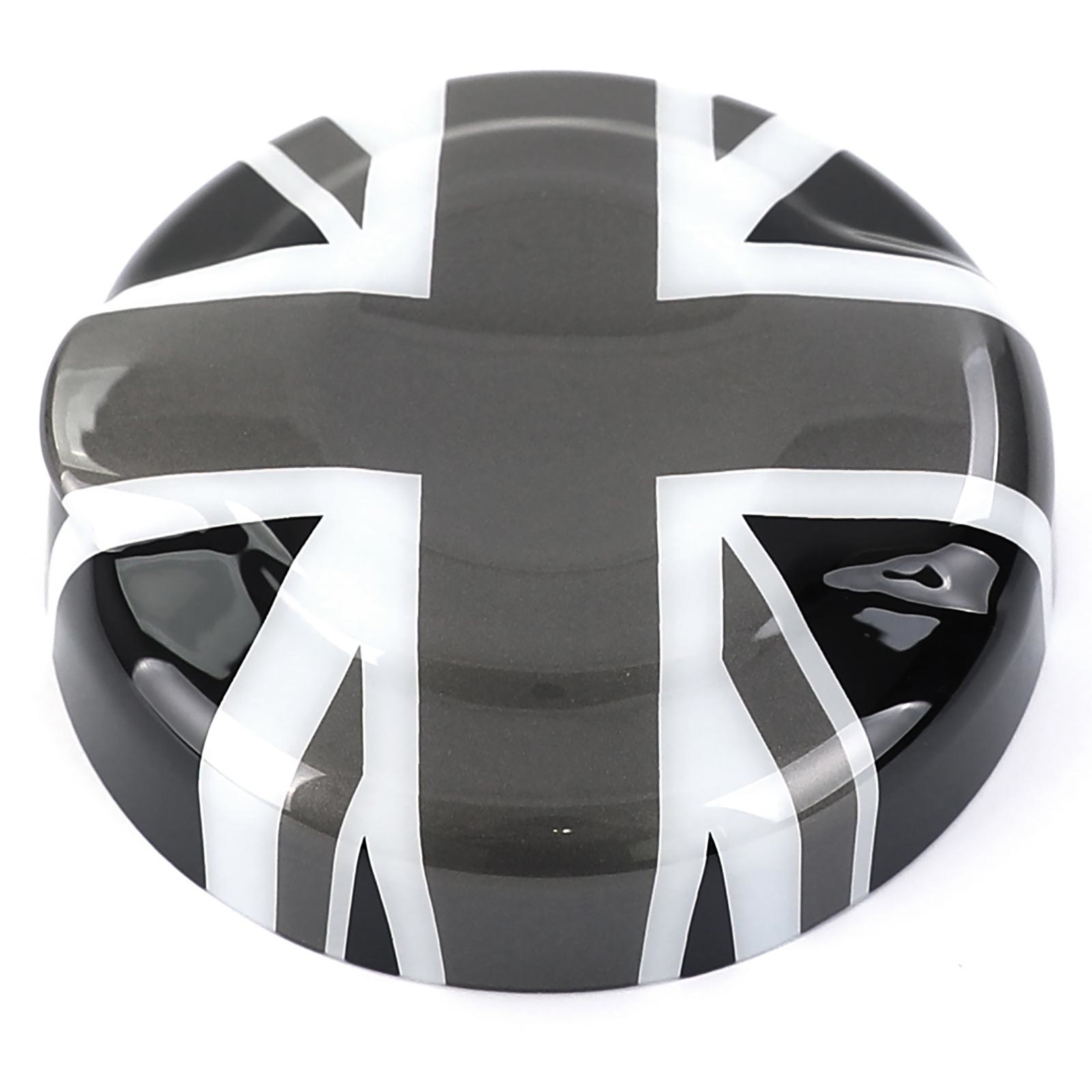 Tankdop - Mini One Cooper F55 F56 F57 - Vlag (grijs/wit) - Top kwaliteit