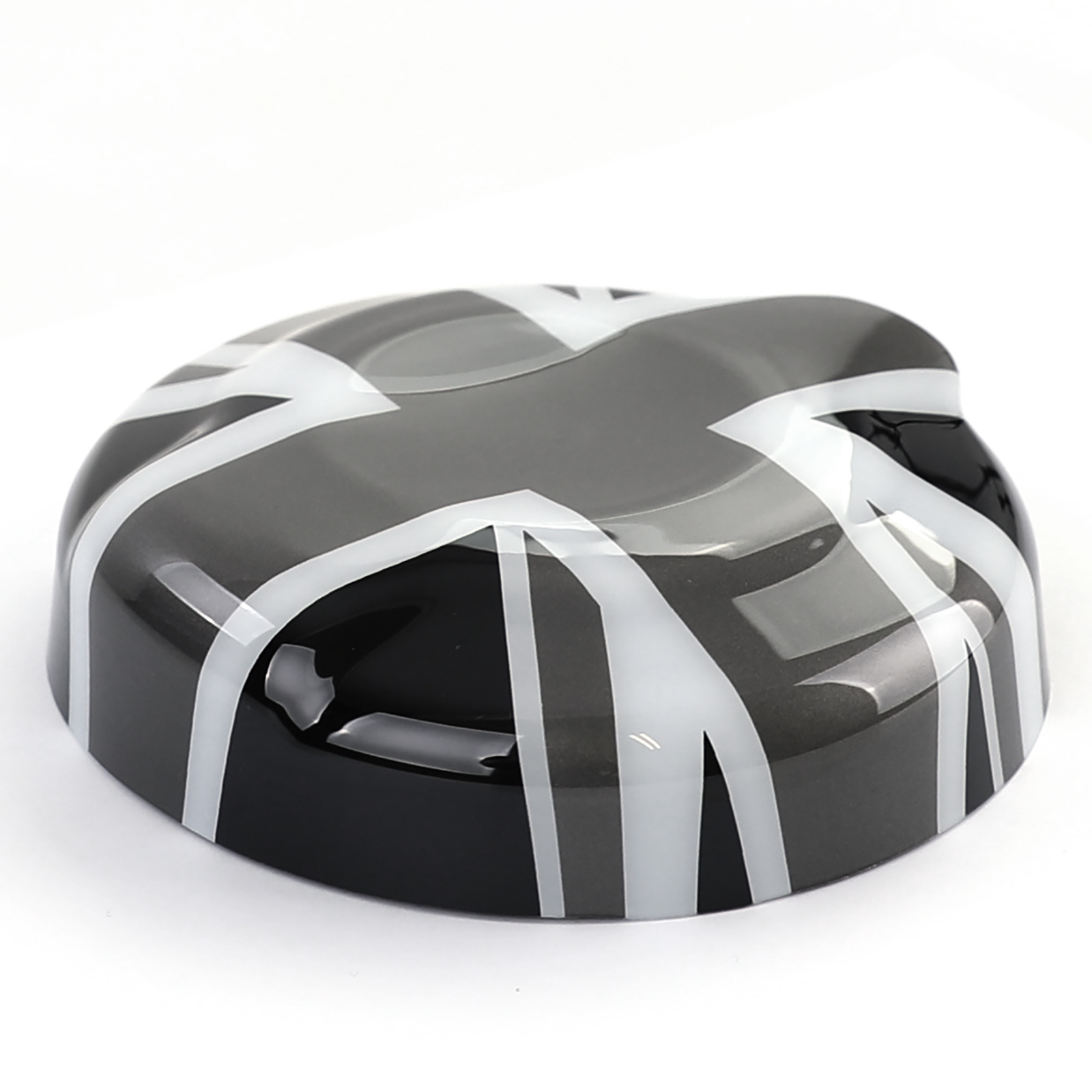 Tankdop - Mini One Cooper F55 F56 F57 - Vlag (grijs/wit) - Top kwaliteit