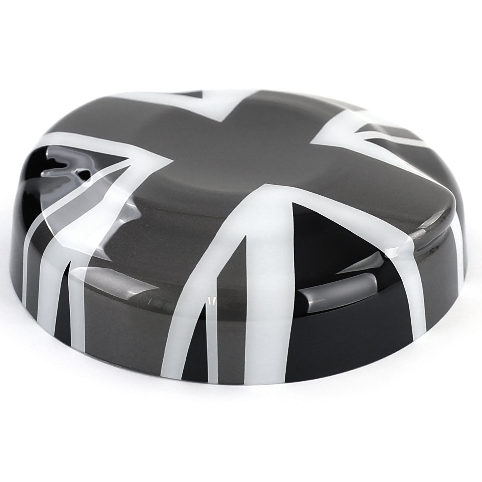 Tankdop - Mini One Cooper F55 F56 F57 - Vlag (grijs/wit) - Top kwaliteit