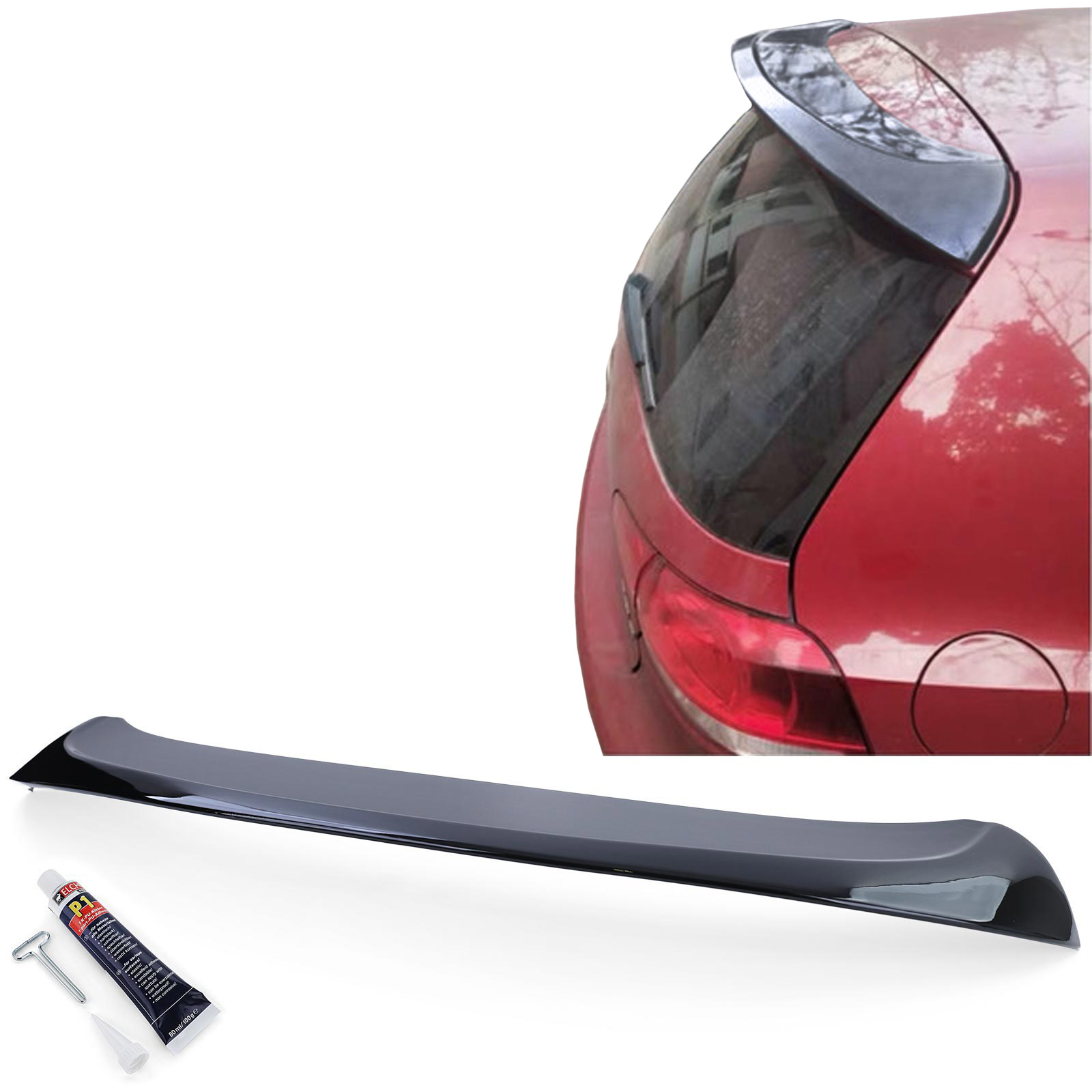 Achterspoiler - VW Golf 6 Sedan 09-13 - Sport optiek - Glanzend zwart