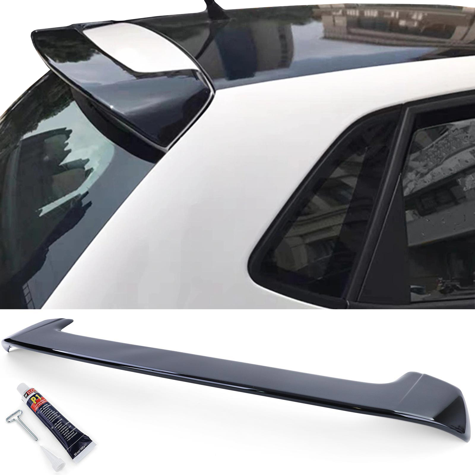 Achterspoiler - VW Polo 6R pre-facelift - Sportieve look - Zwart glans