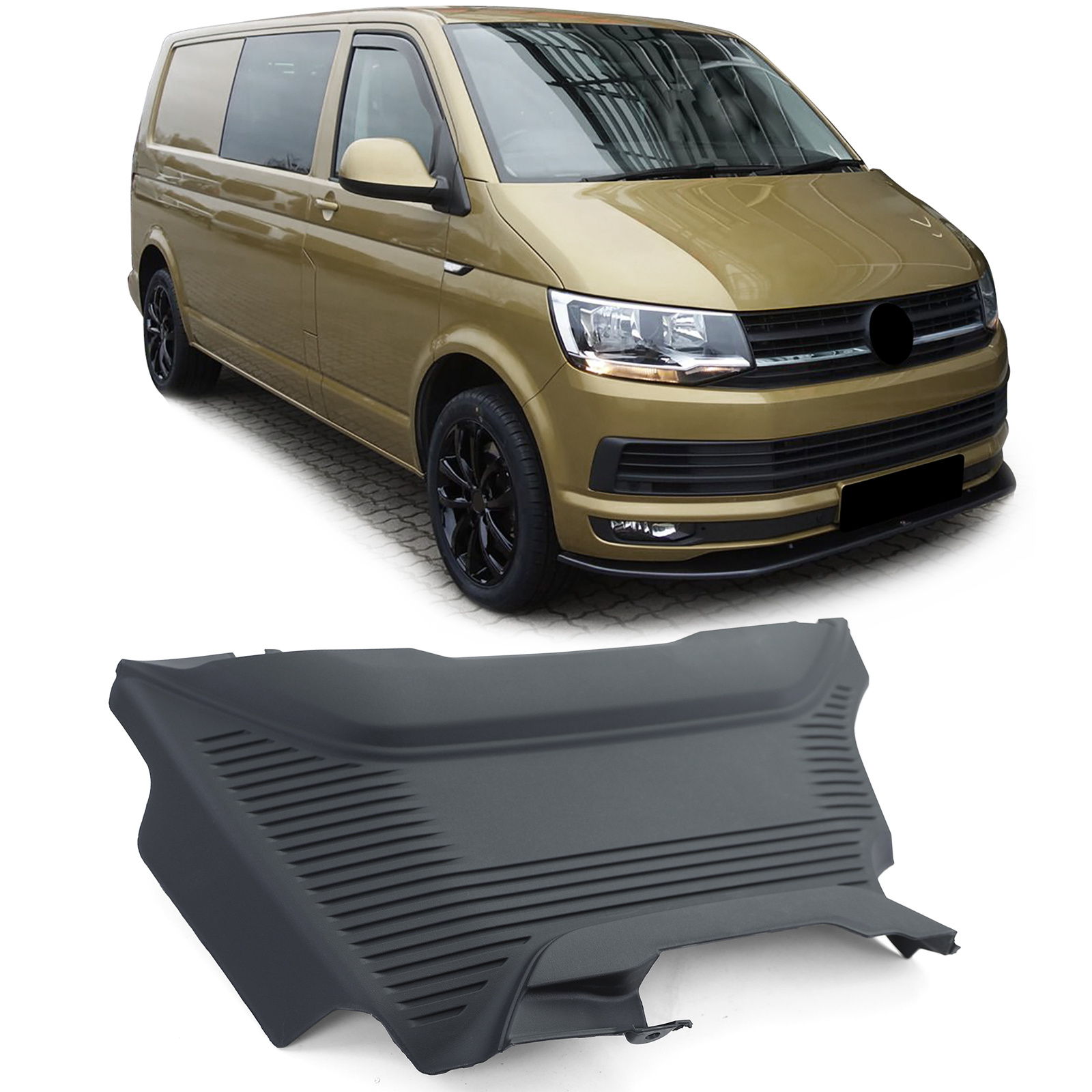Motorafdekking - VW T6 TDI 15-19 - OEM-kwaliteit - 100% passend.
