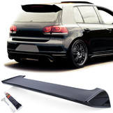 Achterspoiler - geschikt voor VW Golf 6 GTI sedan - sport optiek - glanzend zwart