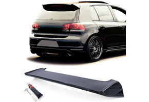 Achterspoiler - geschikt voor VW Golf 6 GTI sedan - sport optiek - glanzend zwart