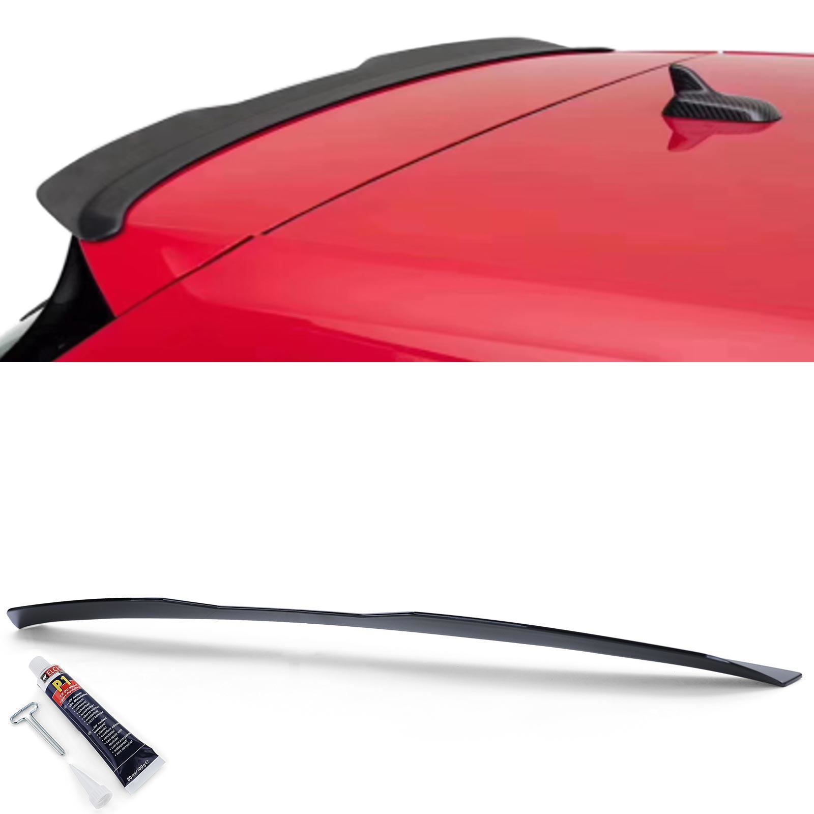 Achterspoiler - VW Polo 5 6R 6C Facelift 14-17 - Zwart glanzend - Sport optiek