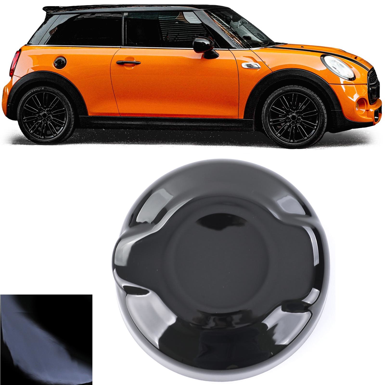 Tankdop - Mini F55 F56 F57 13-21 - Zwart Glans - Sportieve Look