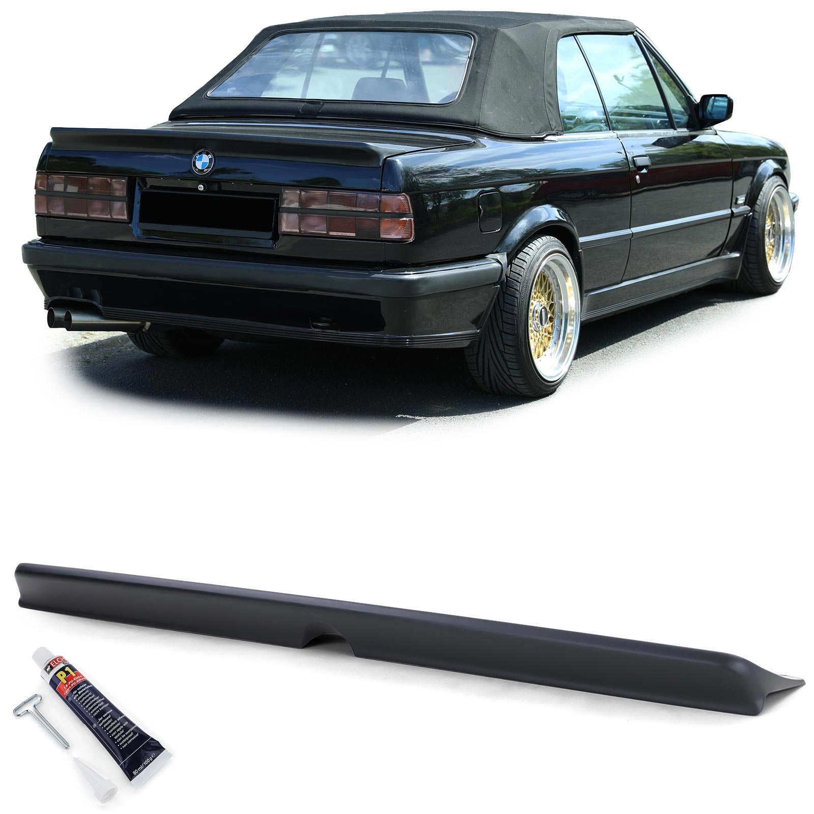 Achterspoiler - BMW E30 Sedan Cabrio 82-93 - Sportoptiek - Type 1