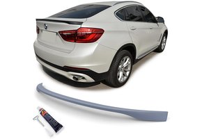 Achterspoiler geschikt voor BMW X6 F16 14-19 - Sport optiek - Elch Pro P1 lijm